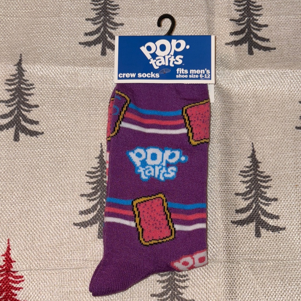 Purple Pop-Tarts Crew Socks  NWT